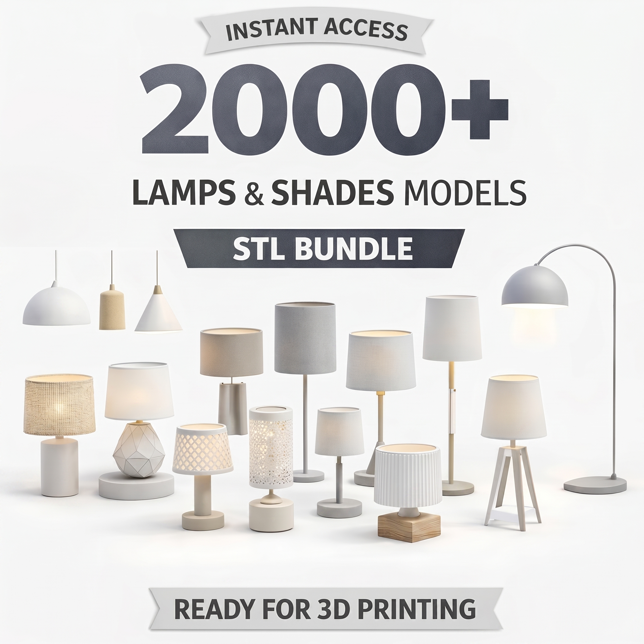3D printable lamps
