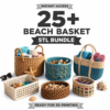 25+ Beach Basket Storage STL Pack | Printable Organizer Bundle