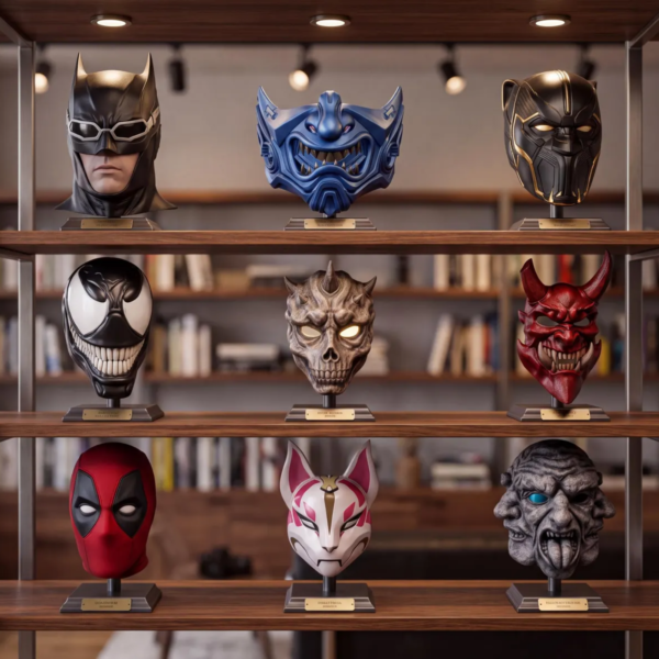 15y 55+ Mask STL Bundle | 3D Printable Cosplay, Horror, Fantasy & Sci-Fi Masks