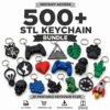 500+ STL Keychain Bundle | 3D Printable Keychain Files
