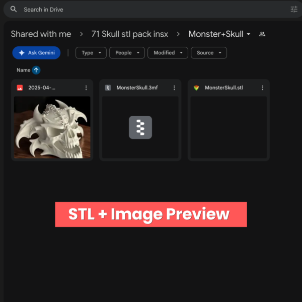 70+ Skull STL Bundle | Gothic, Horror & Fantasy 3D Print Files