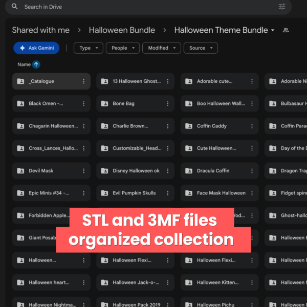 500+ Halloween STL Bundle | Horror 3D Print Models & Designs